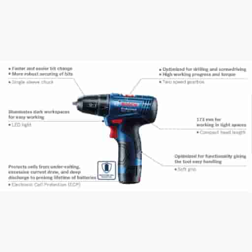 Bosch 06019G80F1 GSR120-Li Cordless Drill 12V Single Battery