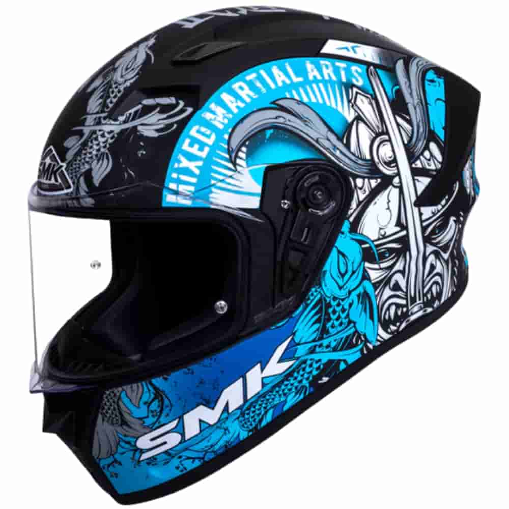 SMK STELLAR SAMURAI GRAPHICS HELMET MA265 L PF HELMET