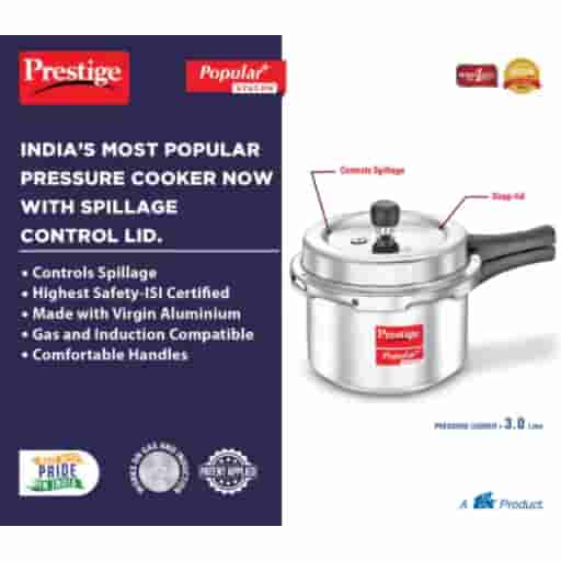 Prestige 10171 Popular Plus Svachh Pressure Cooker 3.0 Ltr