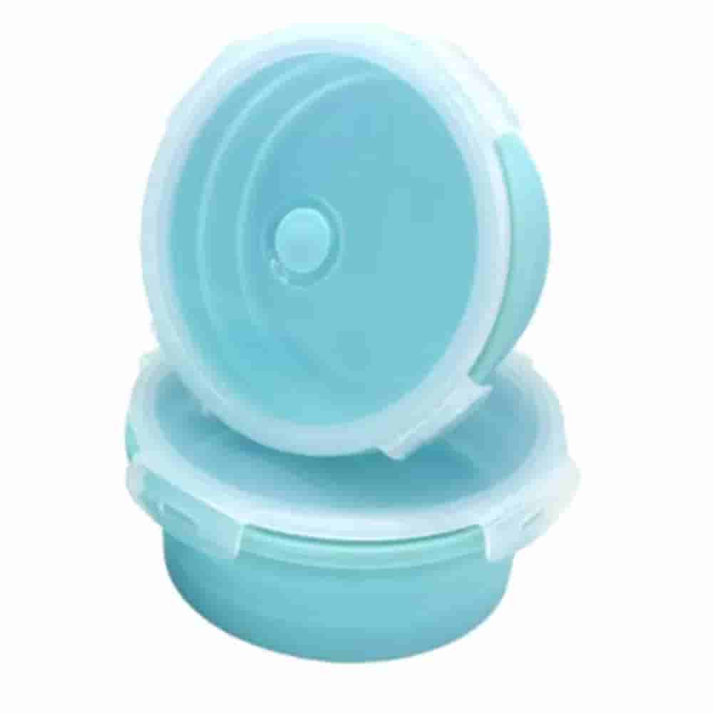 Kairos Silicone Collapsible Container Set Of 2(350 Ml +500 Ml)