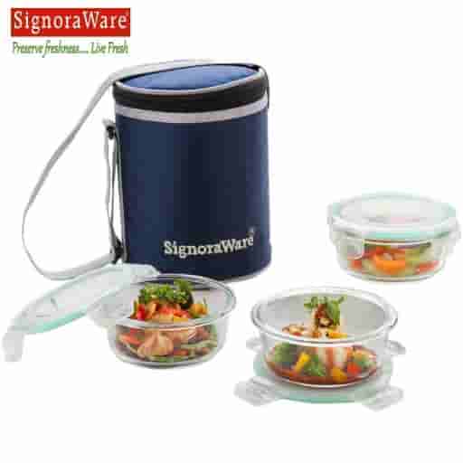 Signoraware 1504 Executive Glass Lunch Box