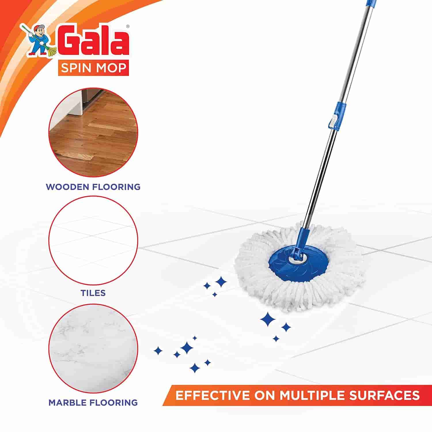 Gala Spin Mop Handle+Refill