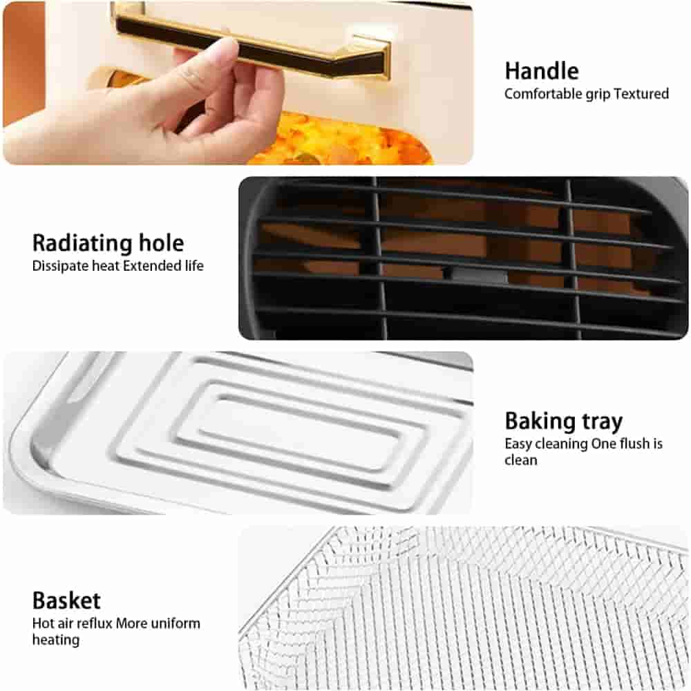 Kairos Air Fryer Oven With Digital Display (6 In 1) 15 Ltr