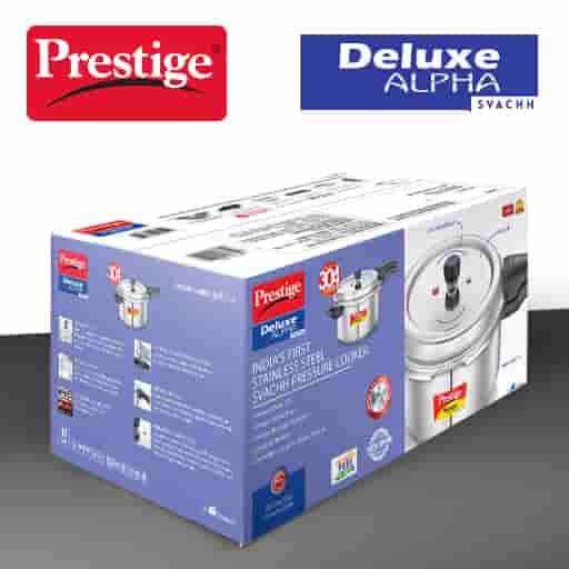 Prestige 20255 Deluxe Stainless Steel Pressure Pan 5 Ltr