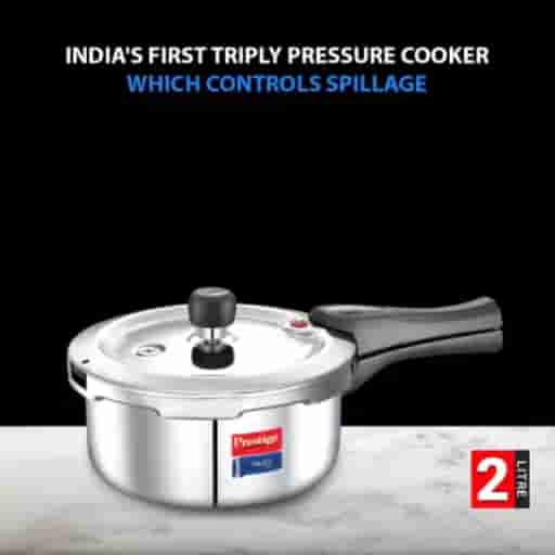 Prestige 20701 Svachh Triply Outer Lid Pressure Cooker 2 Ltr
