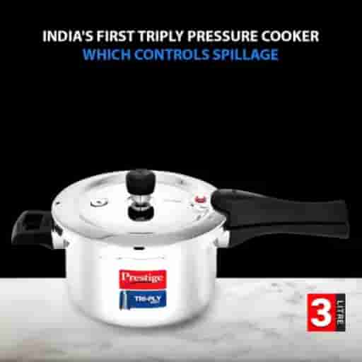 Prestige 20702 Svachh Triply Outer Lid Pressure Cooker 3 Ltr