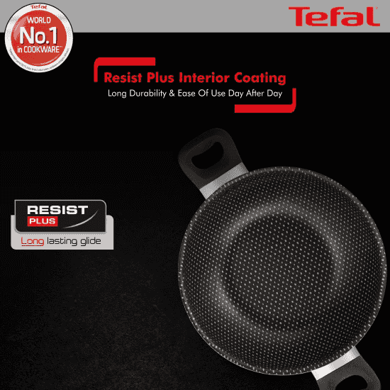 Tefal Kadai 28 Glass Lid Cook Savour