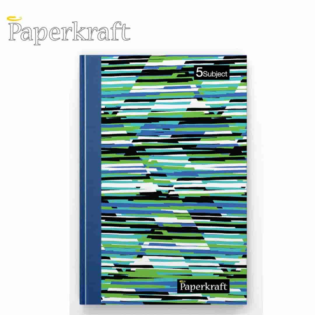 Paperkraft Expression 5 Subject Quarter Hard Bound Single Line Note Book 400Pg(210X148)