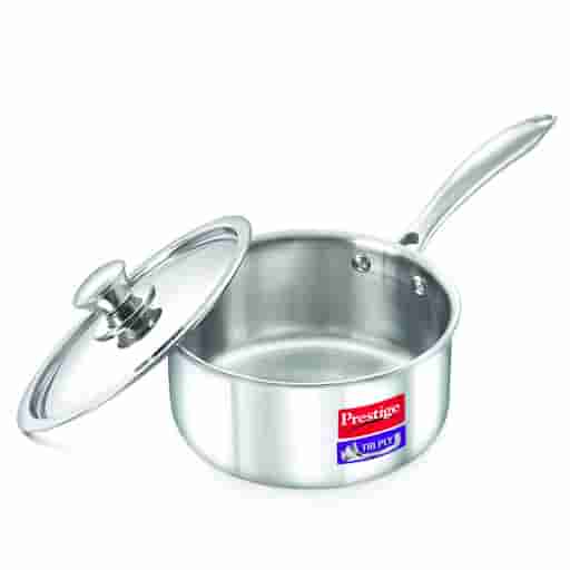 Prestige 36805 Tri Ply Stainless Steel Saucepan, 160 mm