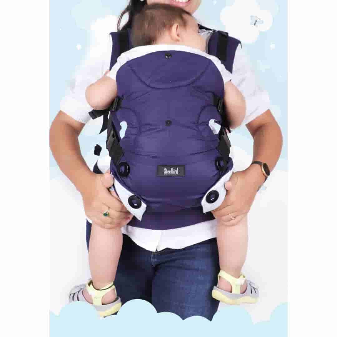 Steelbird Elegant Baby Carrier With 4 Carry Position - Navy Blue