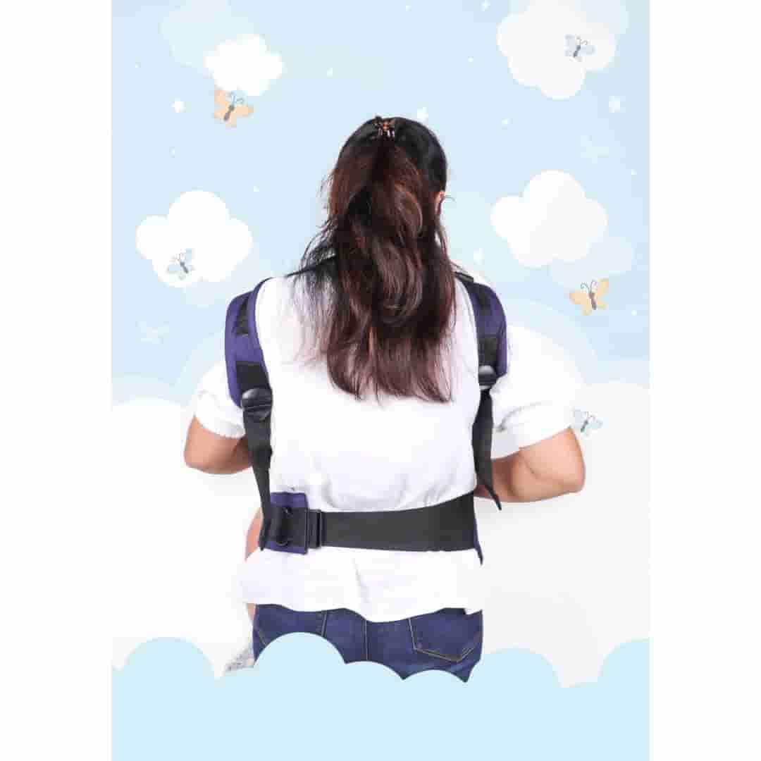 Steelbird Elegant Baby Carrier With 4 Carry Position - Navy Blue