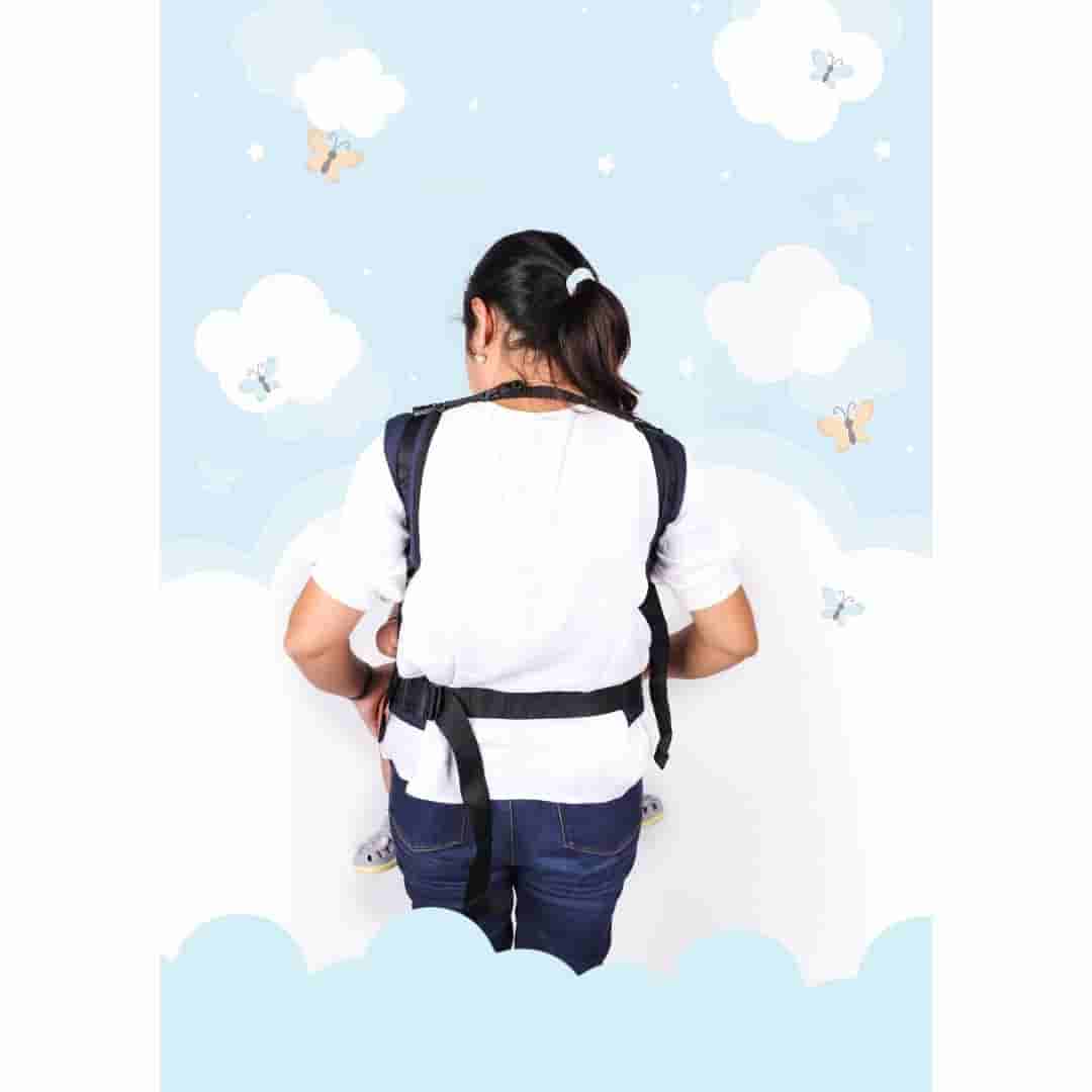 Steelbird 2 In 1 Easy To Wear Baby Carrier - Navy Blue