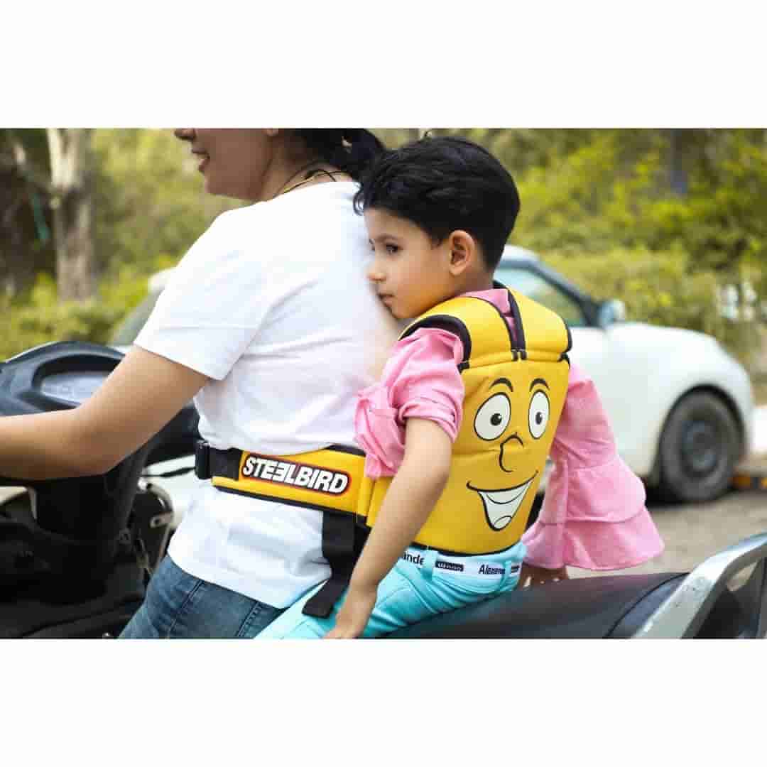 Steelbird Baby Safety Belt- CF- Yellow