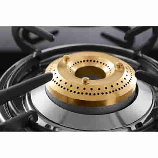 Usha Ebony 3001 3 Burner Gas Stove (Black)