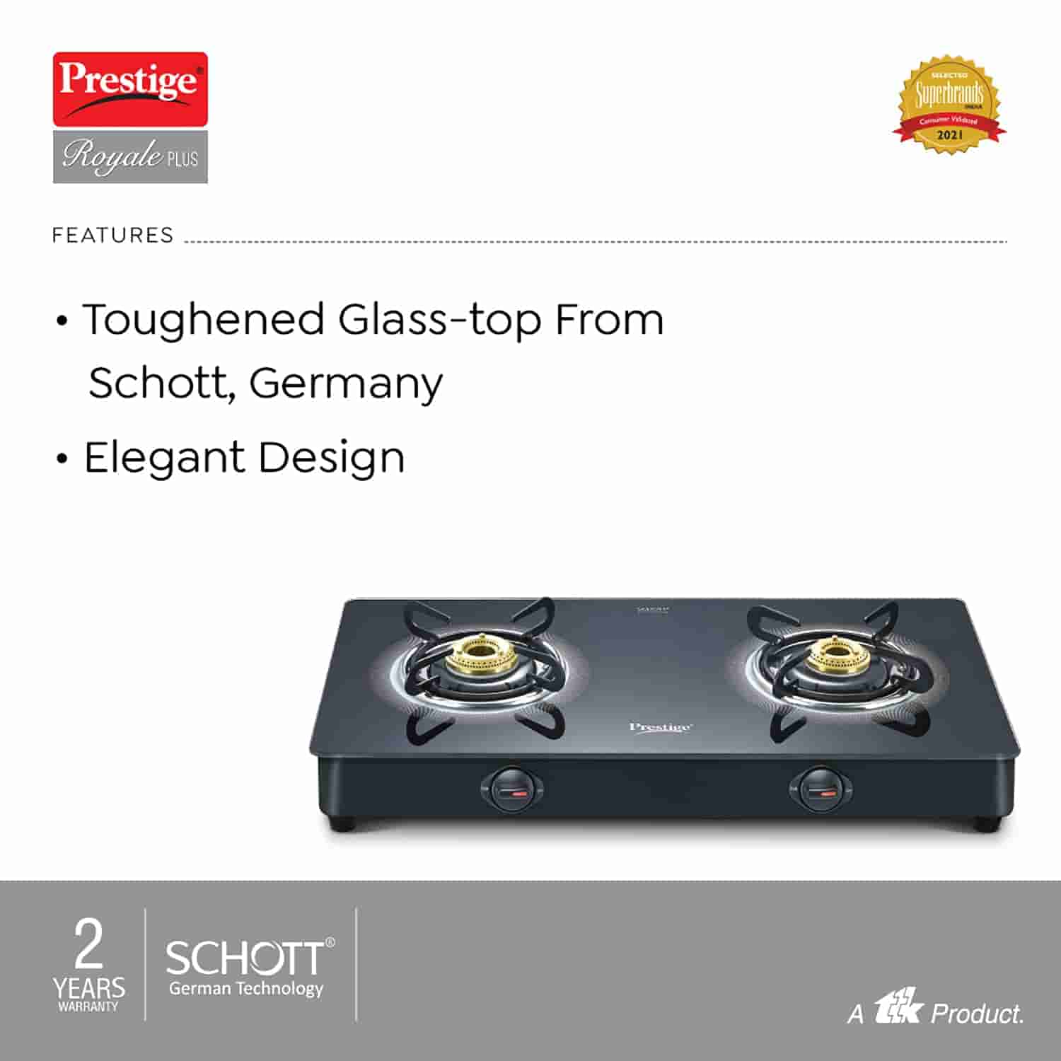 Prestige 40512 Royal Plus GT 02 Gas Stove