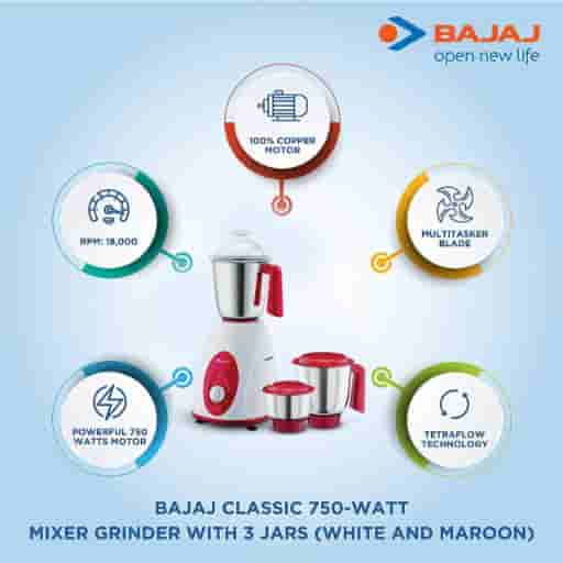 Bajaj Classic 750 W Mixer Grinder