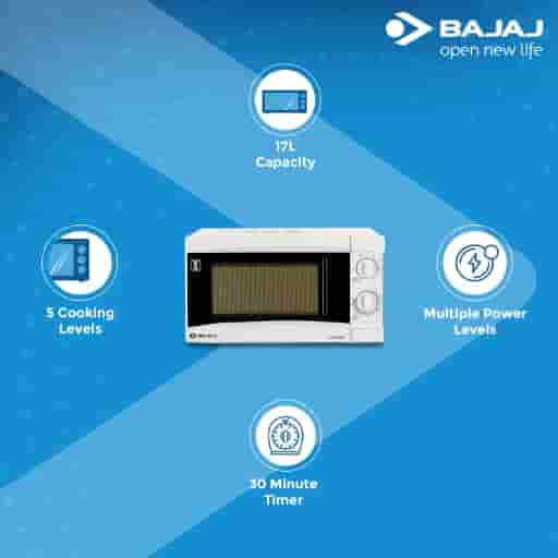 Bajaj 1701 Mt (17 Litre) Microwave Oven