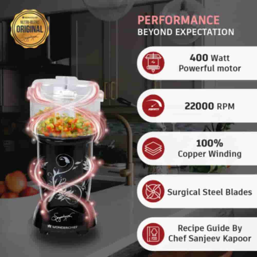 Wonderchef Nutri-blend CKM 400W Black