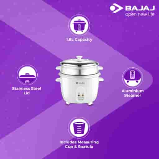 Bajaj Majesty 1.8 litres Multifunction Electric Rice Cooker