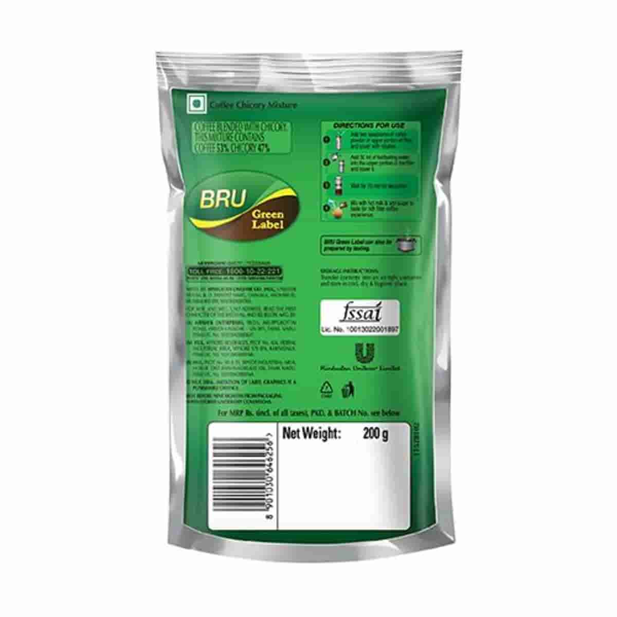 Bru Green Label Filter Coffee 200G