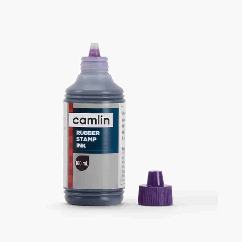 Camlin Rubber Stamp Ink Violet 100ml