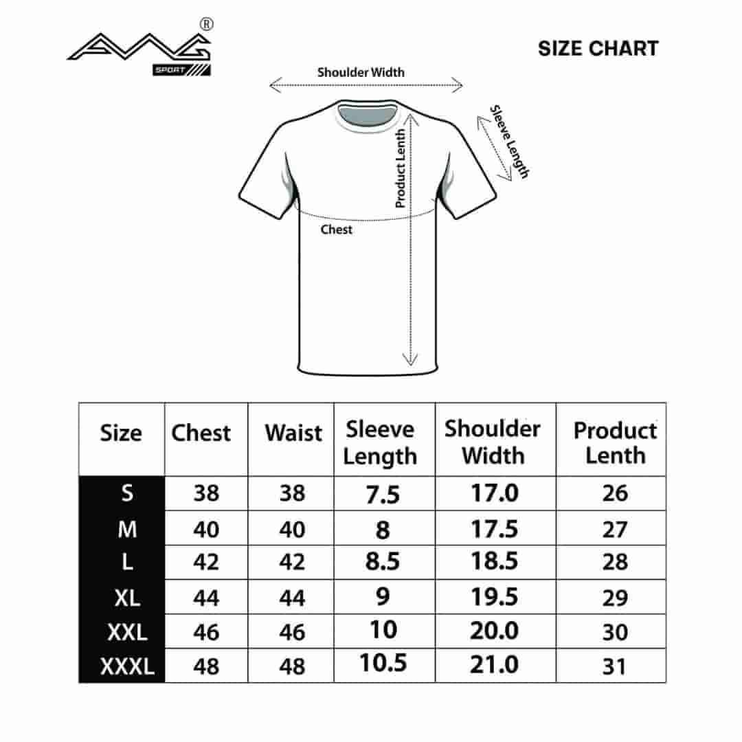 Awg I-Run Micro Dry Fit Round Neck T Shirt Black