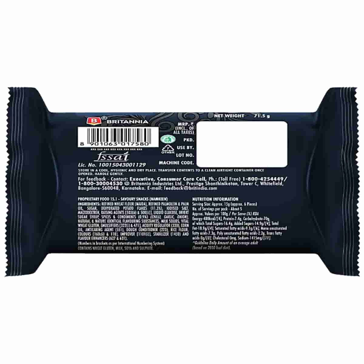 Britannia 50-50 Potazos CHILLI AMERICAN 71.5G