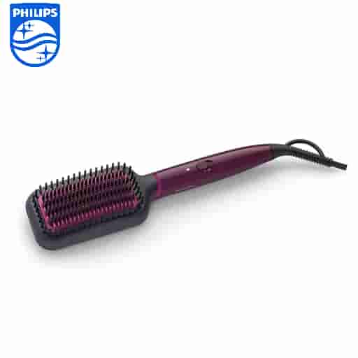 Philips Heated Straightening Brush BHH730(Purple)