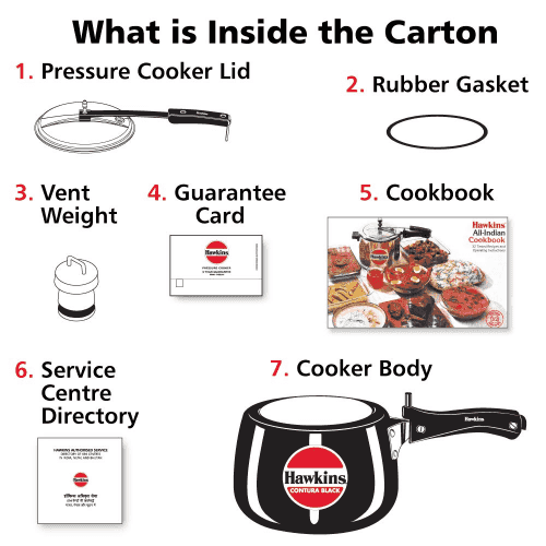 Hawkins Contura HA Pressure Cooker 3 Ltr