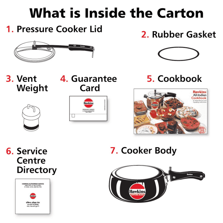 Hawkins Contura HA Pressure Cooker 3.5 Ltr