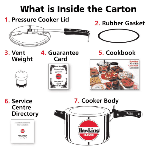 Hawkins CL50 Pressure Cooker, 5 Litres