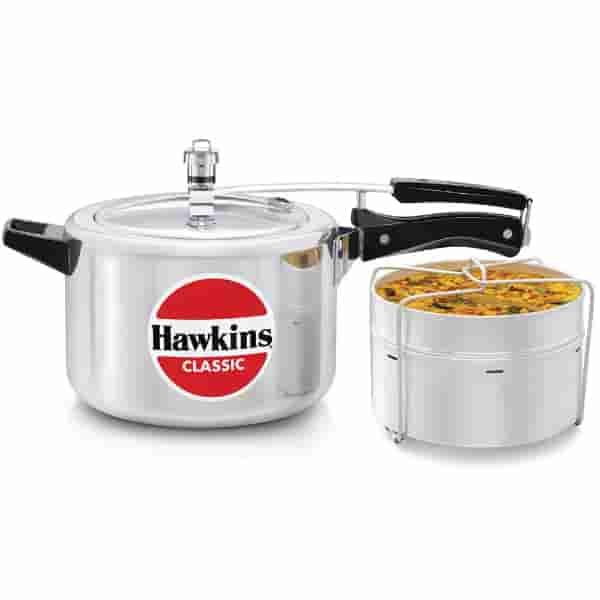 Hawkins Classic 5L Aluminium Pressure Cooker with Separators