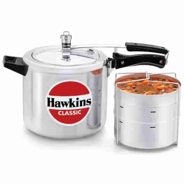Hawkins Classic 6.5L Aluminium Pressure Cooker with Separators