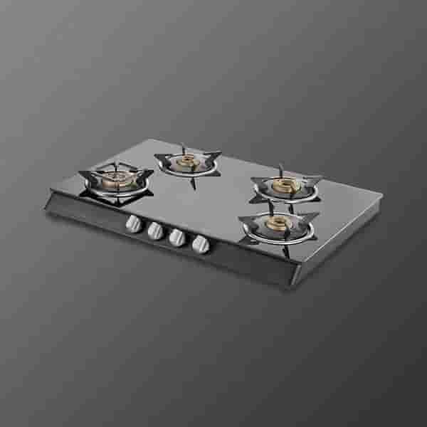 Kaff CTBAI694B Auto Ignition Cook Top 4 Brass Burners Gas Stove