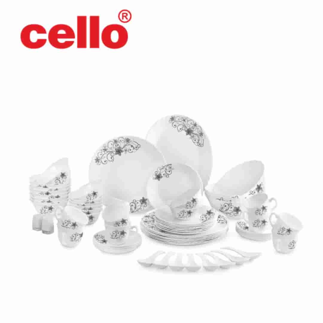 Complete Cello Imperial Ds 65Pc Cssrl - Camber Black Dinnerware Set