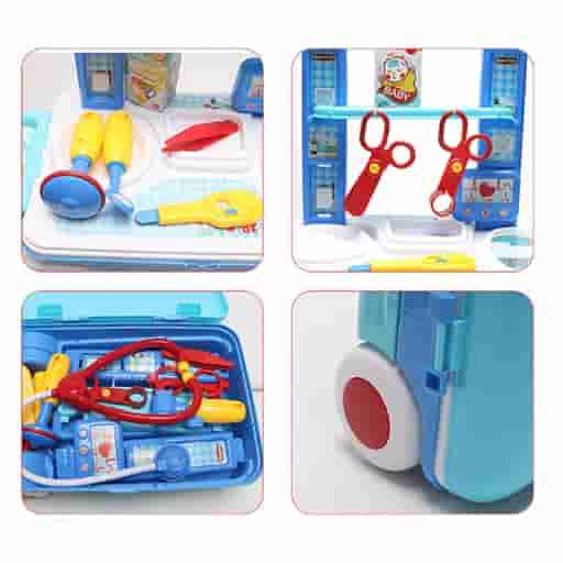 Play Doctor Set For Kids With Trolley Suitcase