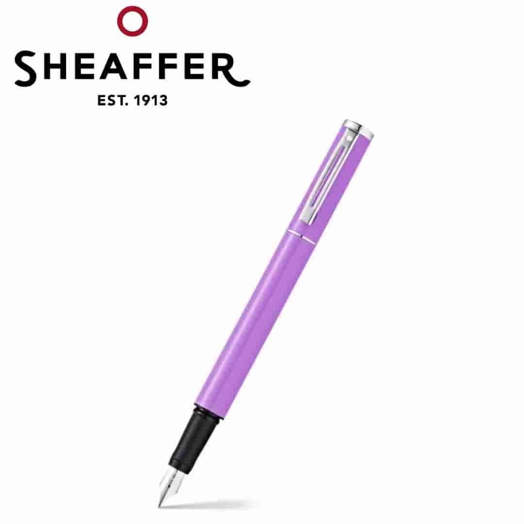 PEN SHEAFFER POP E9203 LILAC HIGH GLOSS RESIN BODY  WITH CHROME TRIM FP