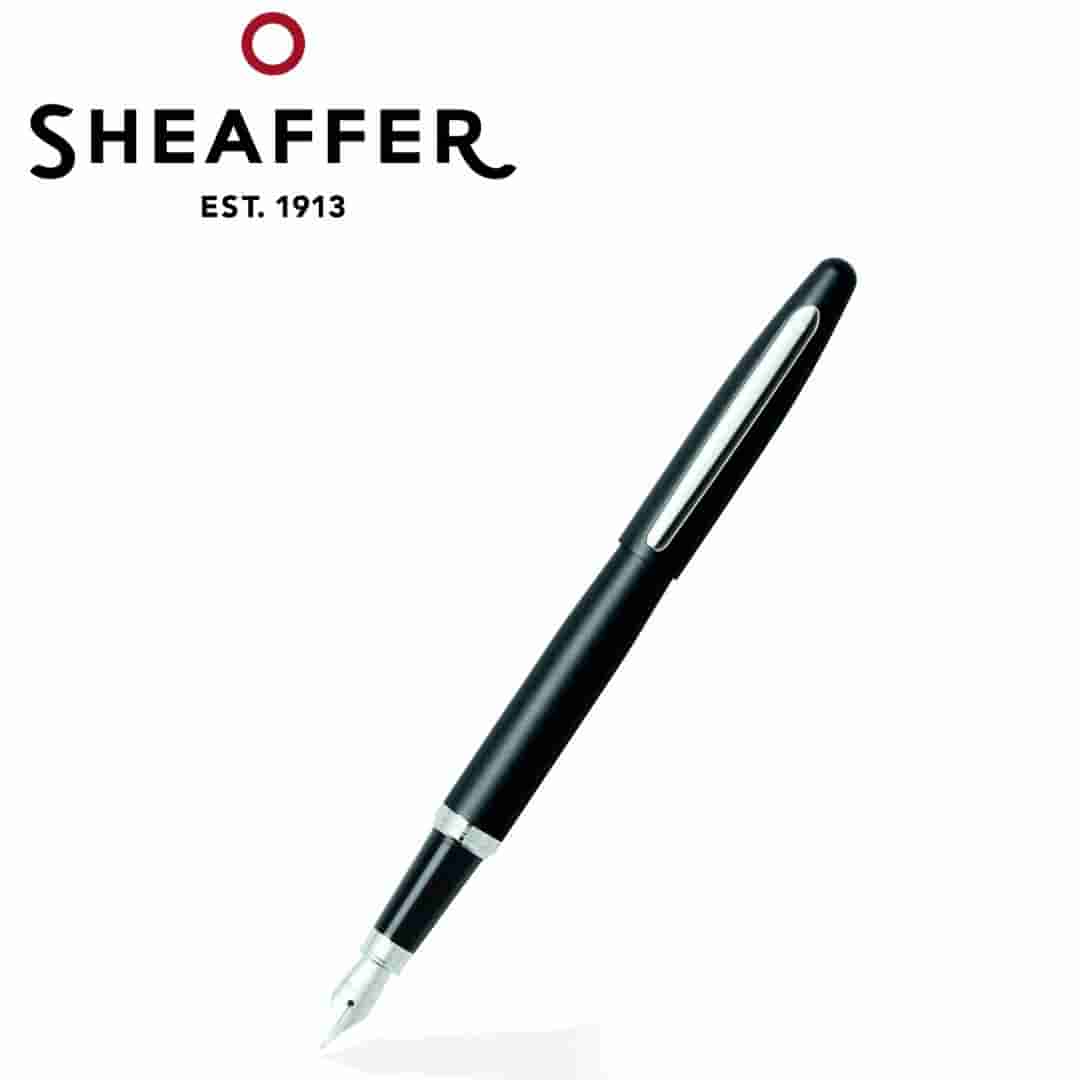 PEN SHEAFFER VFM E9405 MATTE BLACK WITH CHROME TRIM F FP