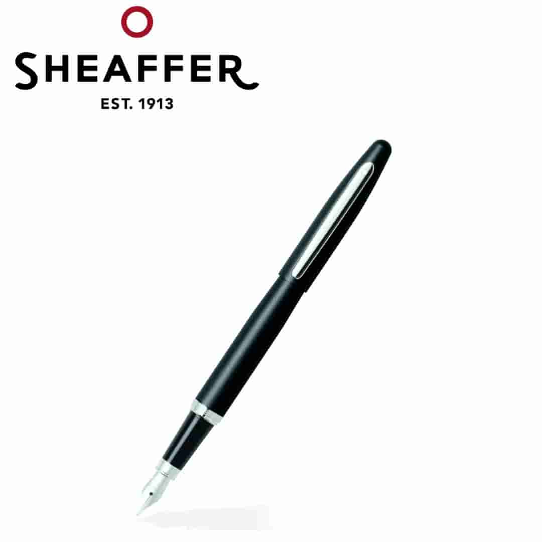 PEN SHEAFFER VFM E9405 MATTE BLACK WITH CHROME TRIM M FP