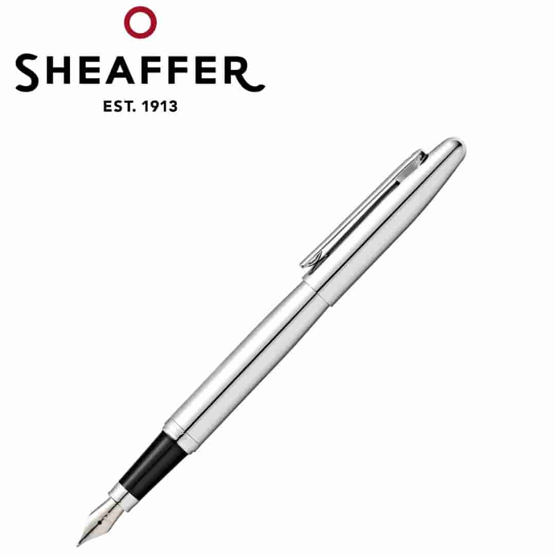 PEN SHEAFFER VFM E9421 CHROME WITH CHROME TRIM M FP