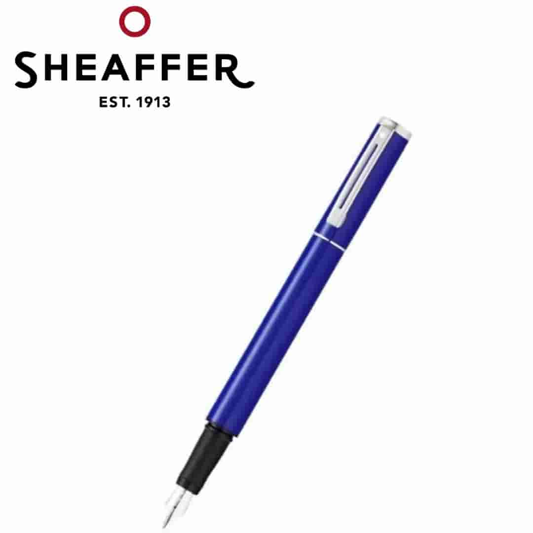 PEN SHEAFFER POP E9201 BLUE HIGH GLOSS RESIN BODY  WITH CHROME TRIM RB