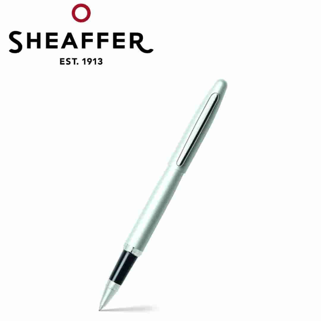 PEN SHEAFFER VFM E9400 STROBE SILVER WITH CHROME TRIM RB