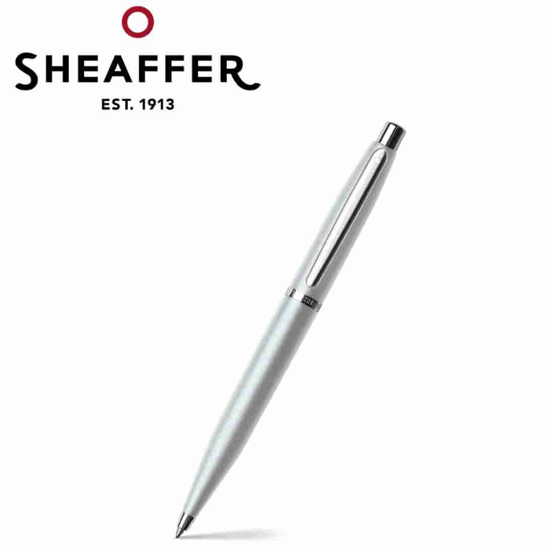 PEN SHEAFFER VFM E9400 STROBE SILVER WITH CHROME TRIM BP
