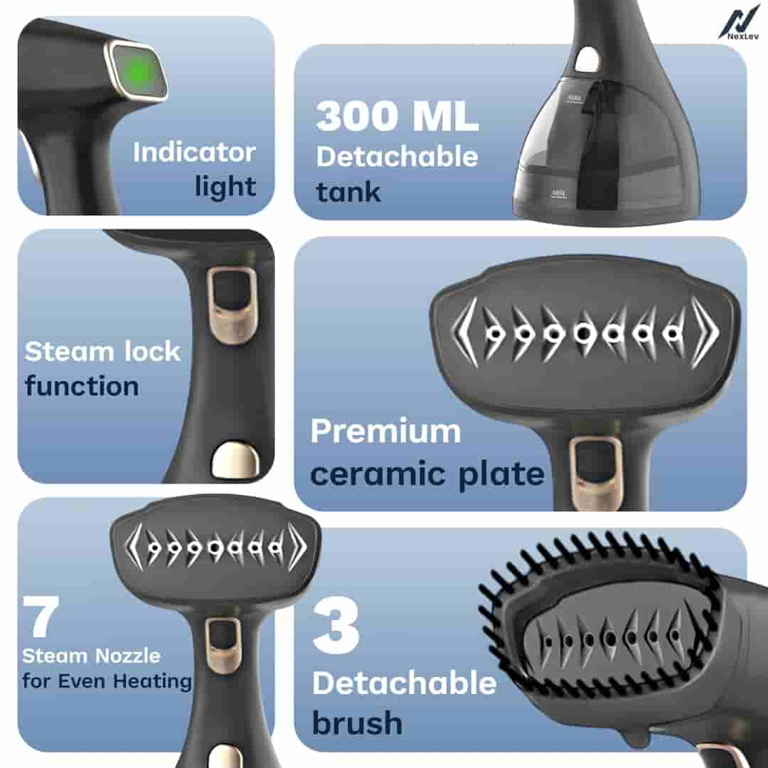 NexLev Handheld Garment Steamer for Clothes GS-02