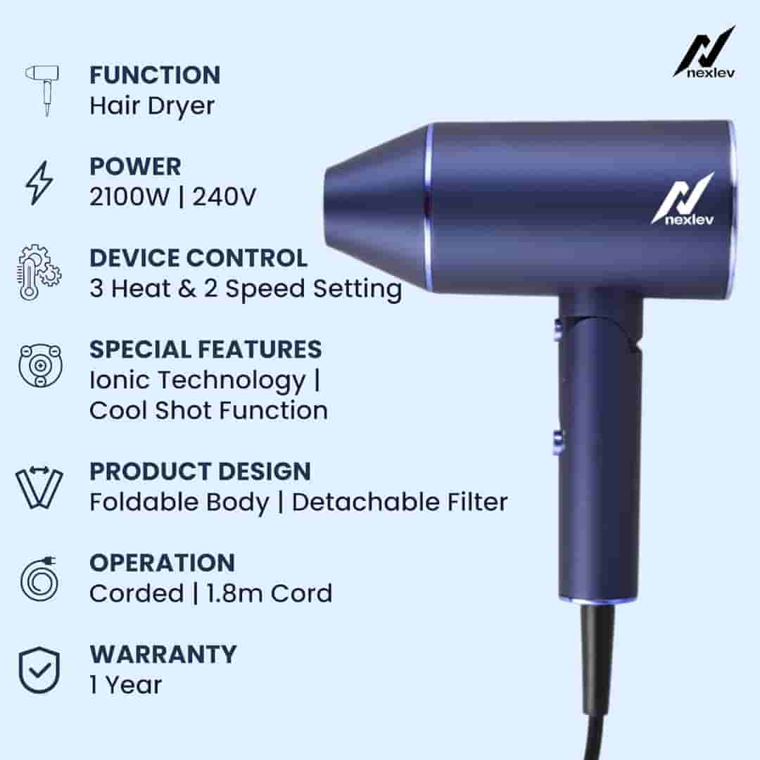 Nexlev Just Style Pro Hair Dryer HD- 01