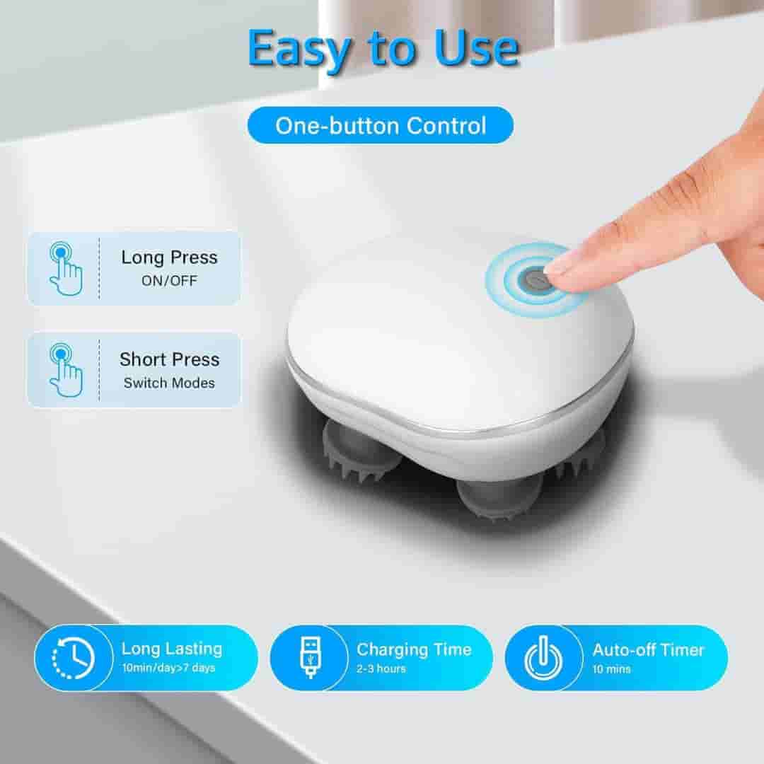 NexLev 2 in 1 Scalp Massager & red Light Therapy HM-02