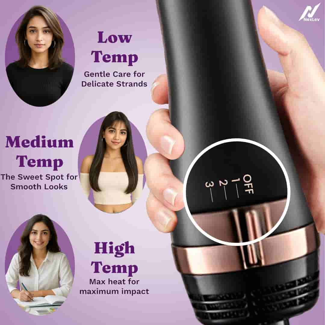 NexLev Ionic Hot Air Brush V-01RG