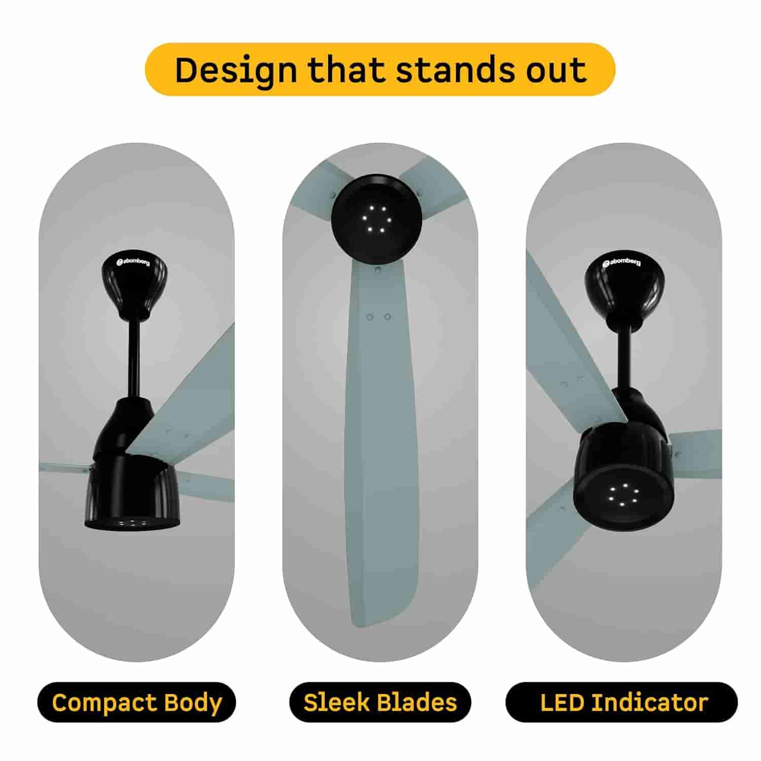 atomberg Renesa Enzel 1200mm BLDC Ceiling Fan with Remote Control (Misty Teal)