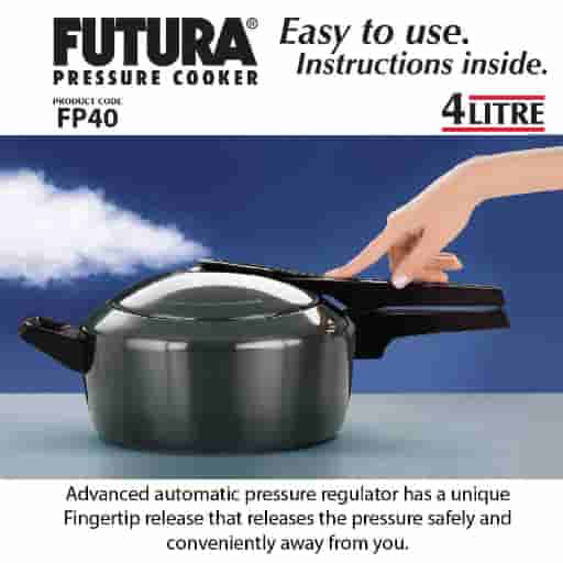 Hawkins Futura Hard Anodised 4L Pressure Cooker