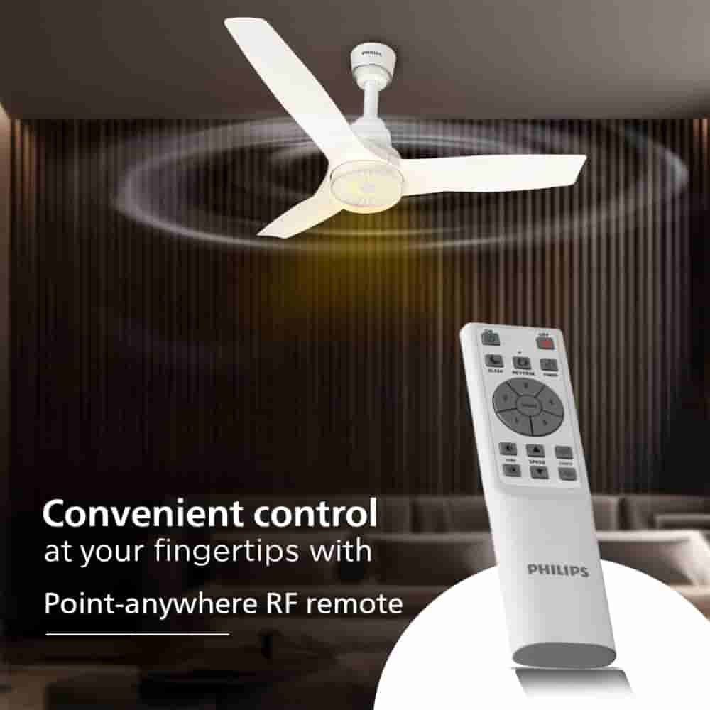 1225mm BLDC Ceiling Fan Beamer Ice White